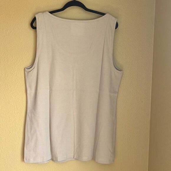 Soft Surroundings soft natural tank top 3X - Picture 2 of 6